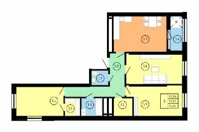 3-кімнатна 96.16 м² в ЖК вул. Замарстинівська, 134А від 22 300 грн/м², Львів