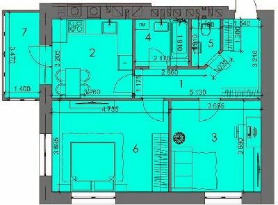 2-кімнатна 61.87 м² в ЖК Краєвиди Волині від 18 000 грн/м², м. Нововолинськ