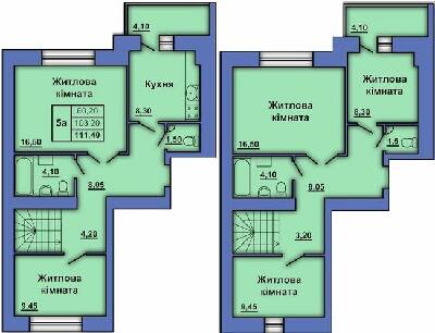 Двухуровневая 111.4 м² в ЖК на ул. Степного Фронта, 20 от 23 000 грн/м², Полтава