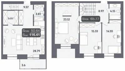 Двухуровневая 116.41 м² в ЖК Стандарт от 19 000 грн/м², Полтава