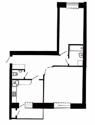 2-комнатная 69.77 м² в ЖК Острозький от 18 500 грн/м², Тернополь