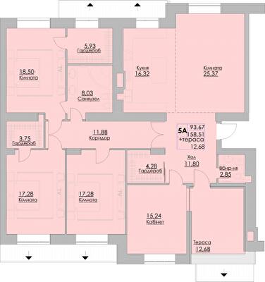 5+ комнат 170.6 м² в ЖК Греків Ліс от 20 150 грн/м², г. Умань