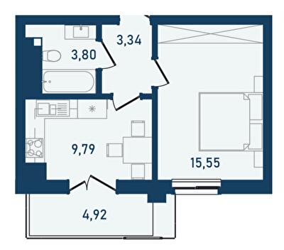 1-комнатная 37.4 м² в ЖК Престижный 2 от 20 500 грн/м², Черновцы