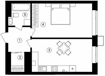 1-комнатная 45.9 м² в ЖК One House от 30 500 грн/м², г. Вишневое