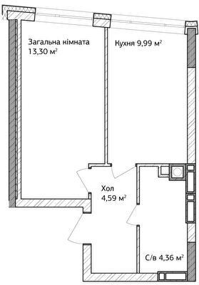 1-кімнатна 33.8 м² в ЖК Синергія 3+ від 18 000 грн/м², м. Ірпінь