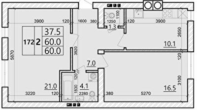 2-комнатная 60 м² в ЖК Святых Ольги и Елизаветы от 20 000 грн/м², г. Винники