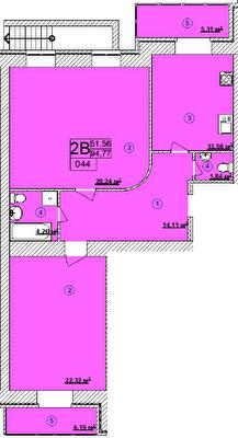 2-кімнатна 94.77 м² в ЖК Turkish City від 24 000 грн/м², Вінниця