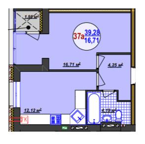 1-кімнатна 39.28 м² в ЖК Кемпінг Сіті від 16 900 грн/м², смт Стрижавка