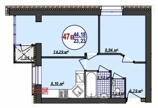 1-комнатная 44.18 м² в ЖК Кемпинг Сити от 14 700 грн/м², пгт Стрижавка