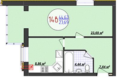 1-комнатная 44.63 м² в ЖК Кемпинг Сити от 14 700 грн/м², пгт Стрижавка