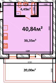 1-кімнатна 40.84 м² в ЖК StyleUP від 26 000 грн/м², с. Липини
