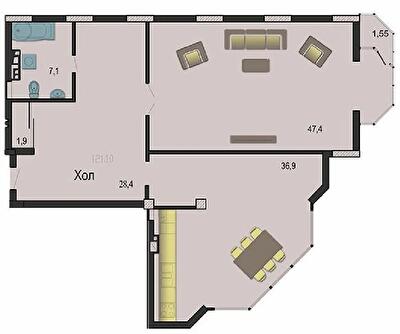 3-комнатная 130 м² в ЖК Премьер Холл от 13 400 грн/м², Житомир