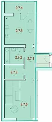 2-комнатная 55.7 м² в ЖК Горизонт от 13 000 грн/м², с. Петриков