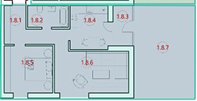 2-комнатная 63.2 м² в ЖК Горизонт от 13 000 грн/м², с. Петриков