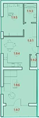 2-комнатная 69.3 м² в ЖК Горизонт от 13 000 грн/м², с. Петриков