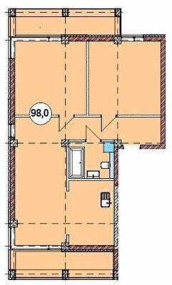 2-кімнатна 98 м² в ЖК Club City від 19 100 грн/м², Херсон