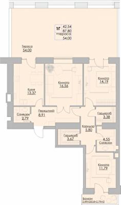 3-комнатная 141.8 м² в ЖК Греків Ліс от 20 150 грн/м², г. Умань