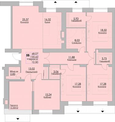 5+ комнат 168.12 м² в ЖК Греків Ліс от 20 150 грн/м², г. Умань