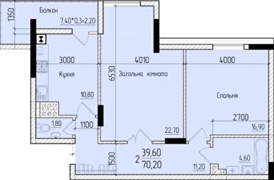 2-комнатная 70.2 м² в ЖК Comfort Hall от 16 400 грн/м², Черновцы