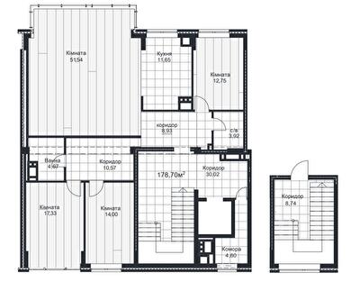 4-комнатная 178.7 м² в ЖК Водограй от 26 650 грн/м², Черновцы