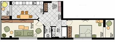 2-комнатная 77.6 м² в ЖК Счастливая семья от 19 800 грн/м², Черновцы