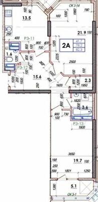 2-кімнатна 82.3 м² в ЖК Хвиля від 21 300 грн/м², Одеса