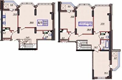 Двухуровневая 166.3 м² в ЖК Волна от 21 300 грн/м², Одесса