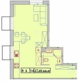 1-кімнатна 37.6 м² в ЖК Малий Марсель 2 від 17 450 грн/м², с-ще Ліски
