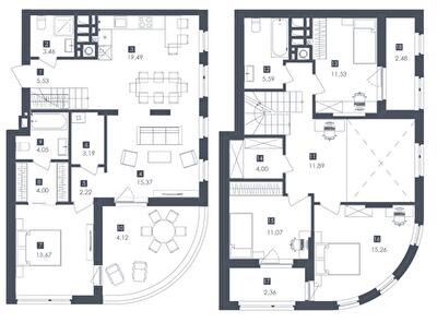 Дворівнева 139.28 м² в ЖК Safe Town від 35 450 грн/м², Львів