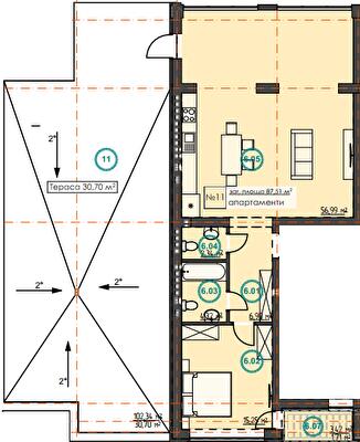 1-кімнатна 118.21 м² в ЖК Hygge Home від 21 000 грн/м², м. Ірпінь