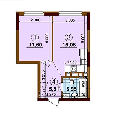 1-комнатная 36 м² в ЖК Варшавский Плюс от 33 650 грн/м², Киев