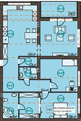 3-комнатная 125.27 м² в ЖК Hygge Home от 27 950 грн/м², г. Ирпень