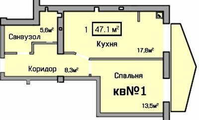 Однокомнатные в ЖК Европейский