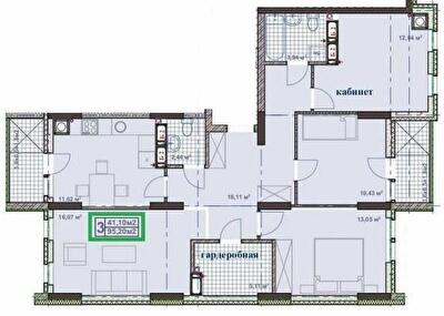 3-кімнатна 95.2 м² в ЖК Андріївський від 13 700 грн/м², м. Прилуки