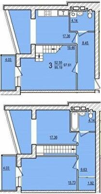 Двухуровневая 96.61 м² в ЖК Dominant от 12 000 грн/м², пгт Песочин