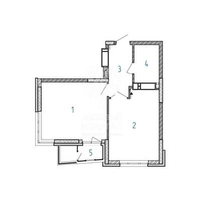 1-кімнатна 50.84 м² в ЖК Лісовий квартал від 26 700 грн/м², м. Бровари