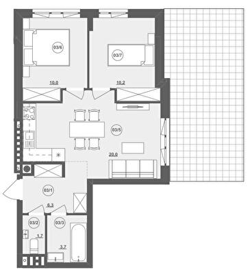 2-комнатная 55.56 м² в ЖК ИНЖИР от 25 000 грн/м², Львов