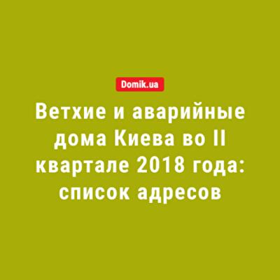 Ветхие и аварийные многоквартирные дома Киева: адреса, порядок отселения жильцов