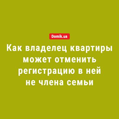 Как владелец квартиры может отменить регистрацию в ней не члена семьи