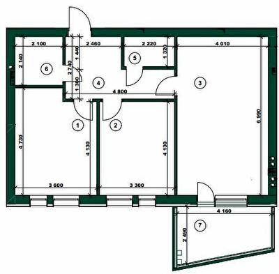 2-комнатная 83.62 м² в ЖК ParkVille от 42 050 грн/м², Харьков