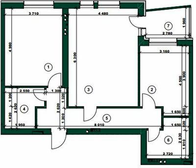 2-комнатная 85.73 м² в ЖК ParkVille от 42 050 грн/м², Харьков