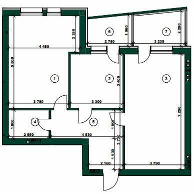 2-комнатная 85.98 м² в ЖК ParkVille от 42 050 грн/м², Харьков