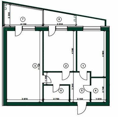 2-комнатная 88.16 м² в ЖК ParkVille от 42 050 грн/м², Харьков