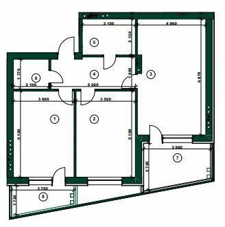 2-кімнатна 95.58 м² в ЖК ParkVille від 42 050 грн/м², Харків