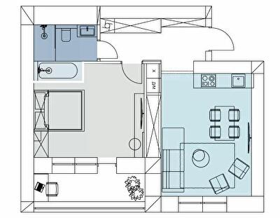 1-кімнатна 55.5 м² в ЖК Comfort House від 19 500 грн/м², с. Липини