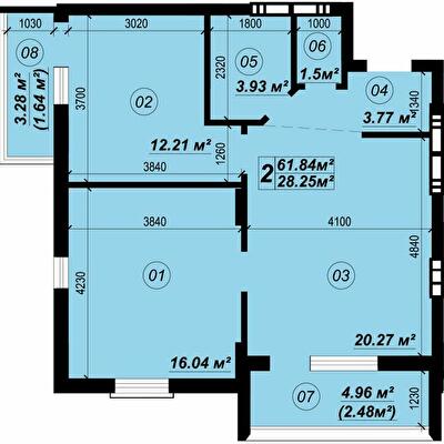 Двухуровневая 61.84 м² в ЖК Verba от 21 500 грн/м², пгт Глеваха