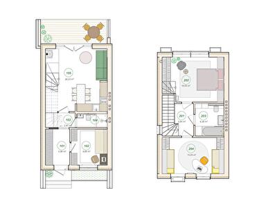 Таунхаус 90 м² в Таунхауси FORT HOMES від 24 222 грн/м², с. Стоянка