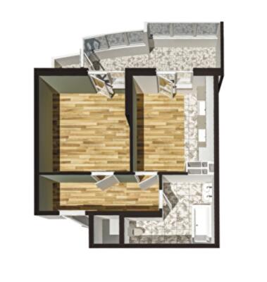 1-комнатная 49.87 м² в ЖК Престиж Холл от застройщика, Киев