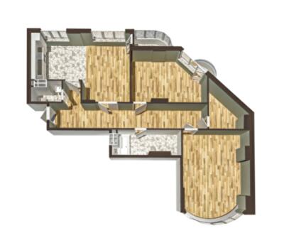 3-комнатная 123.58 м² в ЖК Престиж Холл от застройщика, Киев