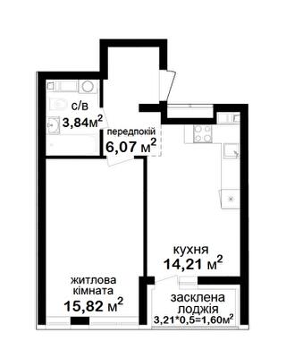 1-кімнатна 41.54 м² в ЖК Феофанія City від 55 000 грн/м², Київ